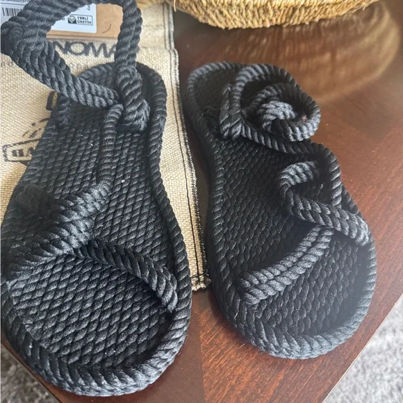 BOHONOMAD Black Rope Sandals Mykonos Women Rope Sandal – Black - Picture 2 of 13